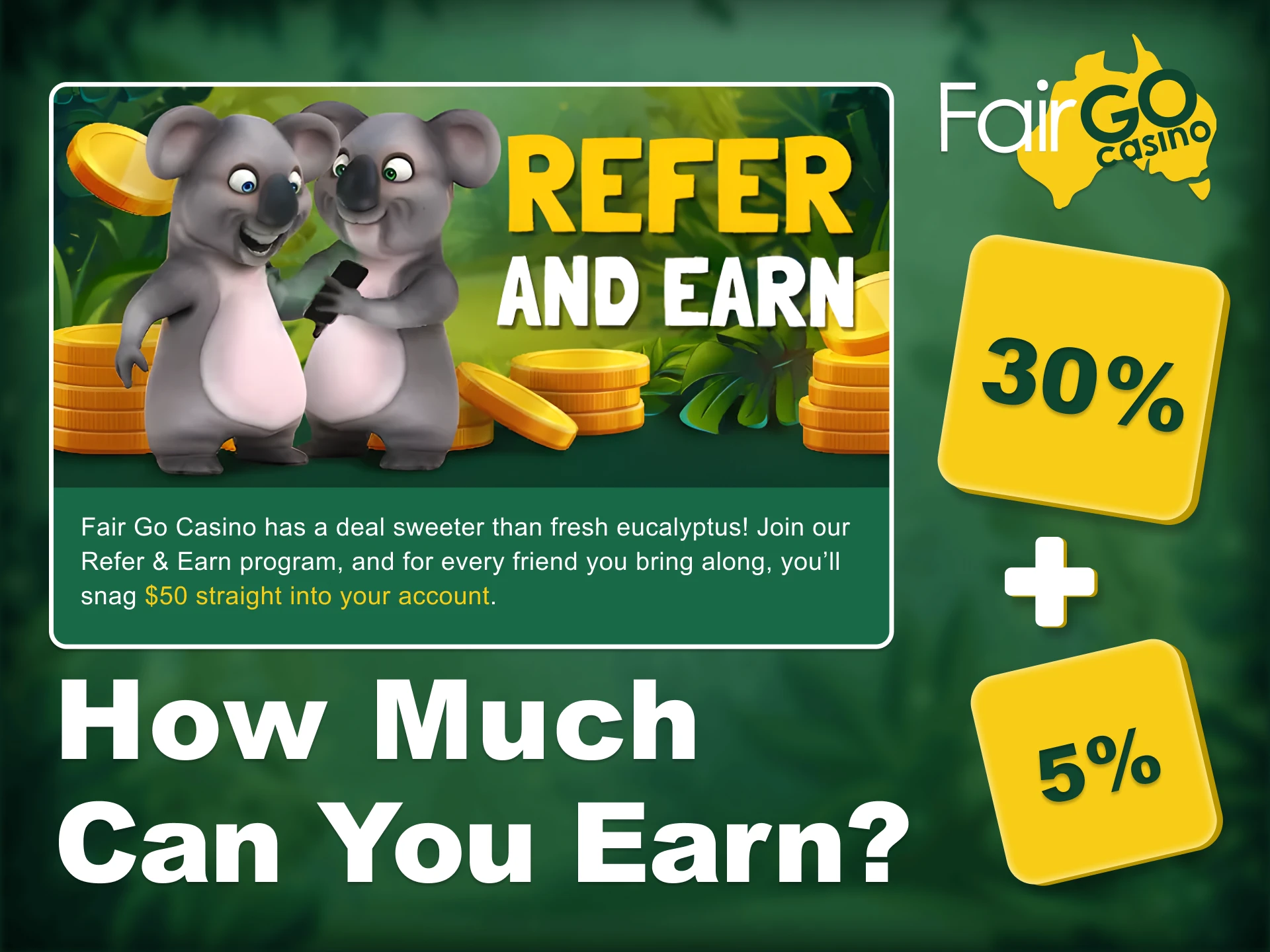 Discover the commissions offered by the Fair Go affiliate program.