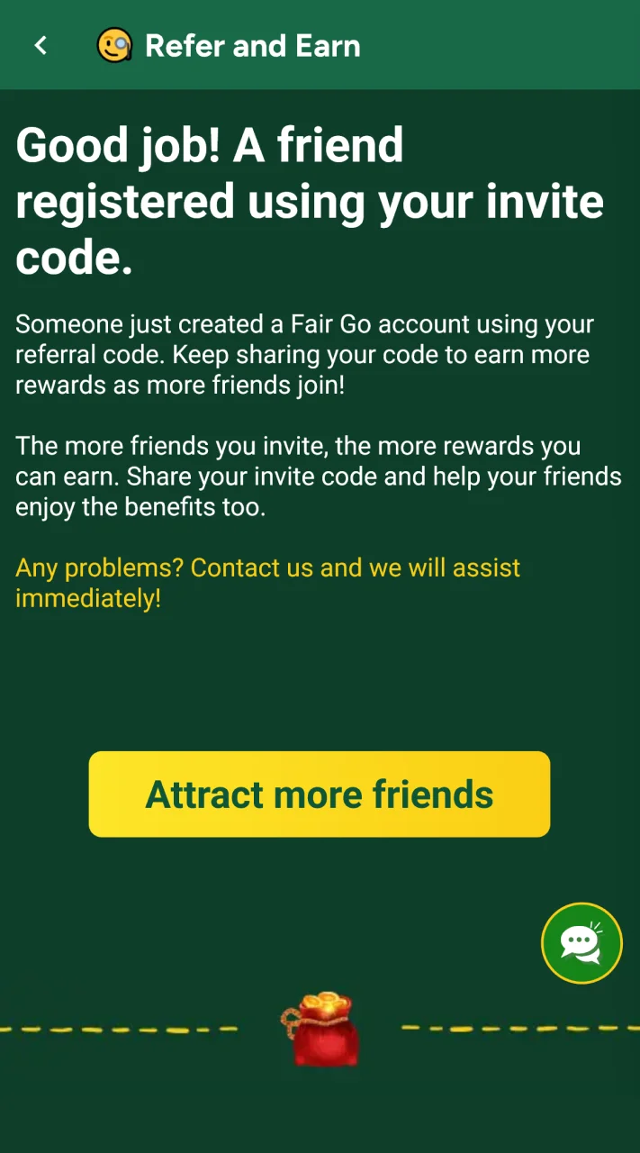 View your affiliate stats in your Fair Go account.