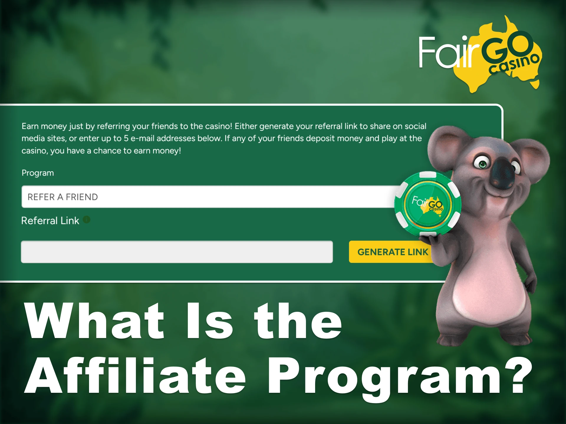 The Fair Go affiliate program allows you to earn extra income.