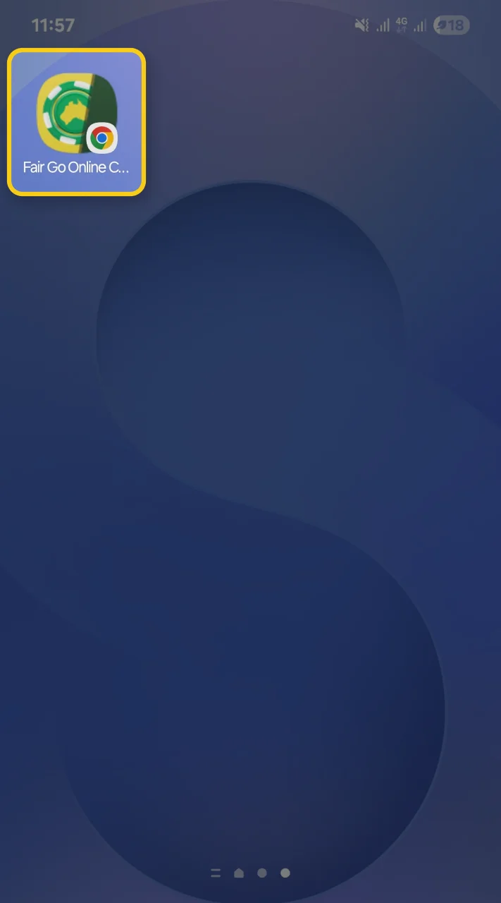Launch Fair Go on your Android device and enjoy exciting casino games.