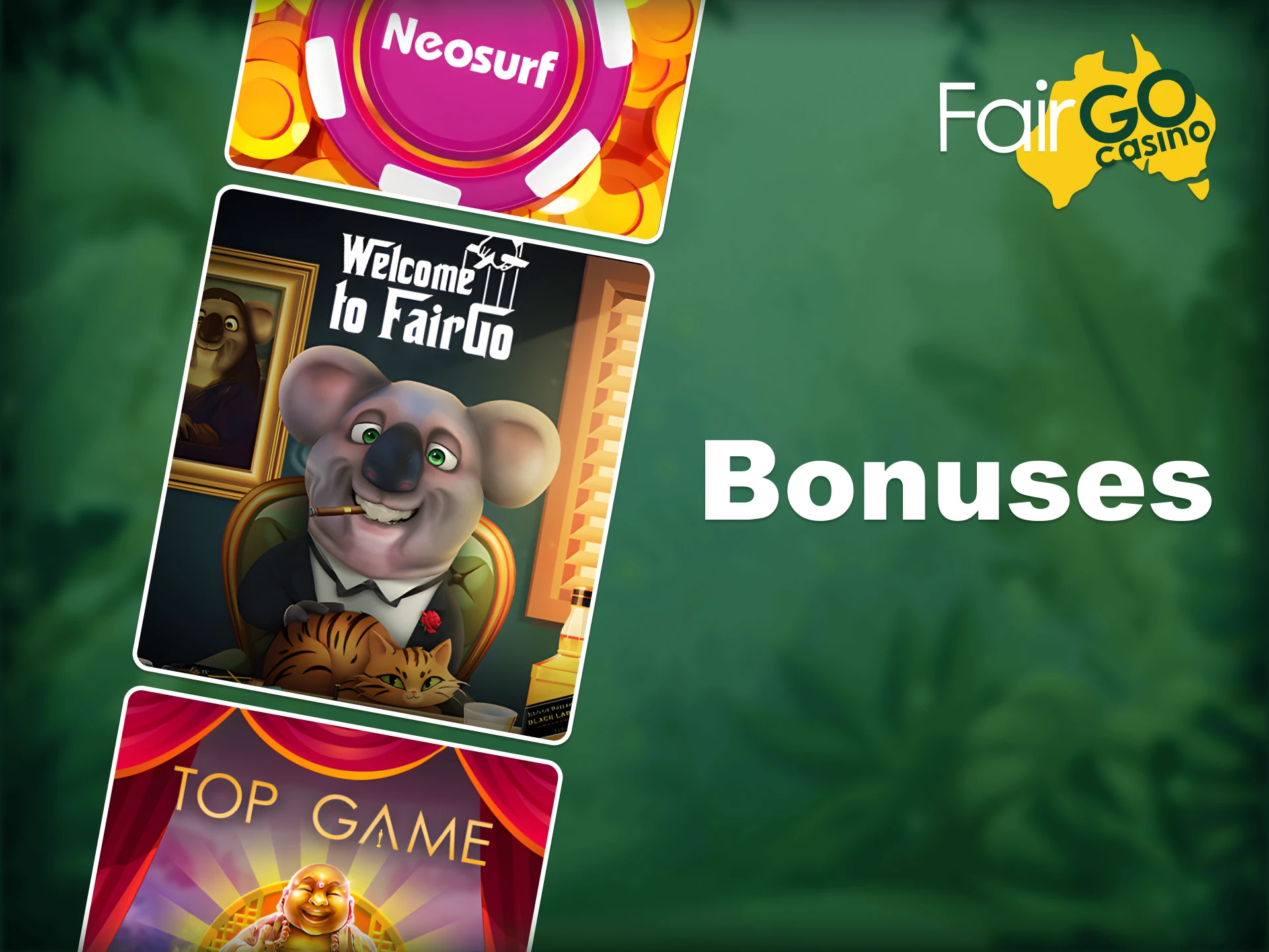 Fair Go offers welcome bonuses for mobile users.
