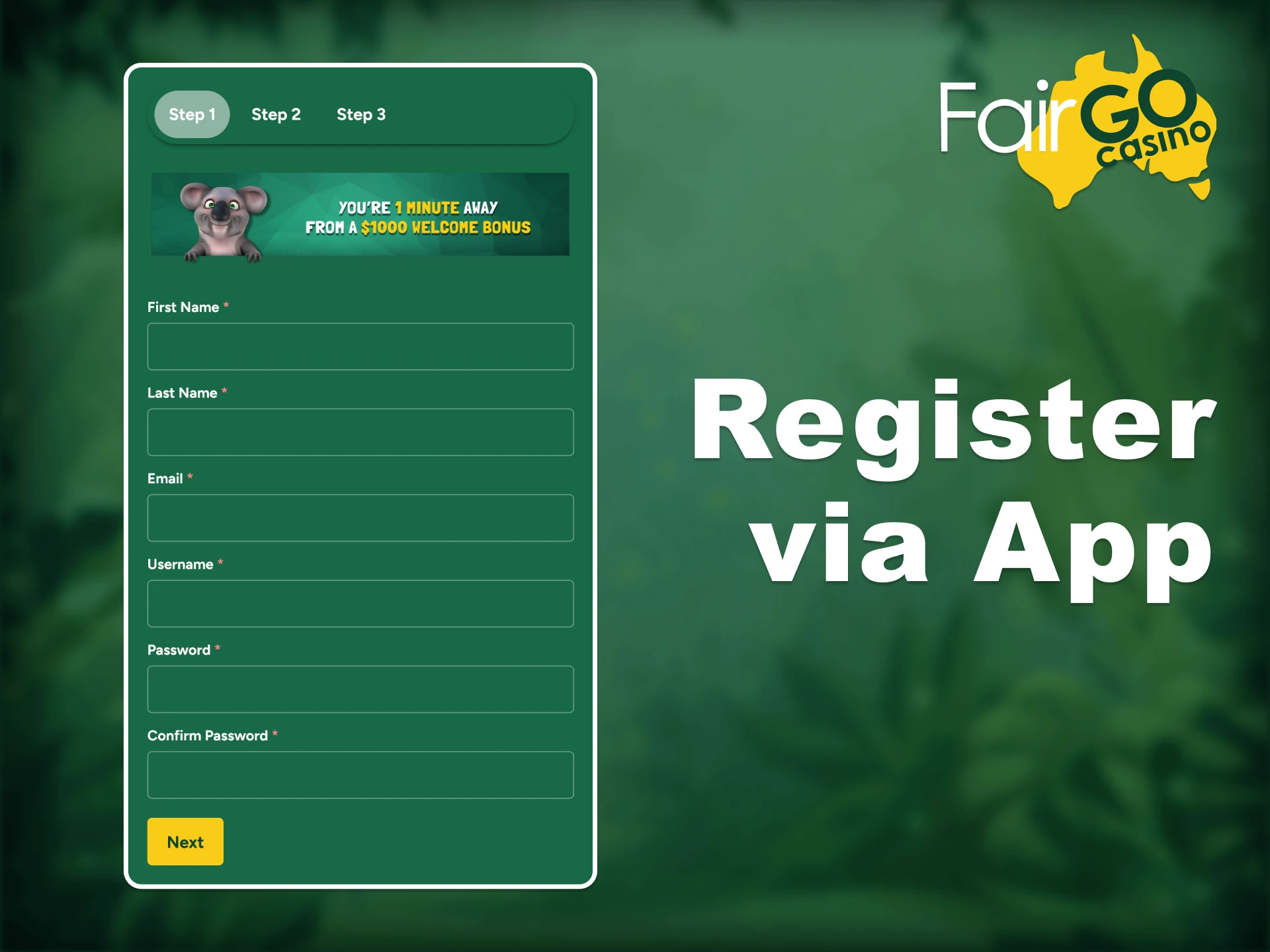 Registering on Fair Go via mobile is easy and convenient.