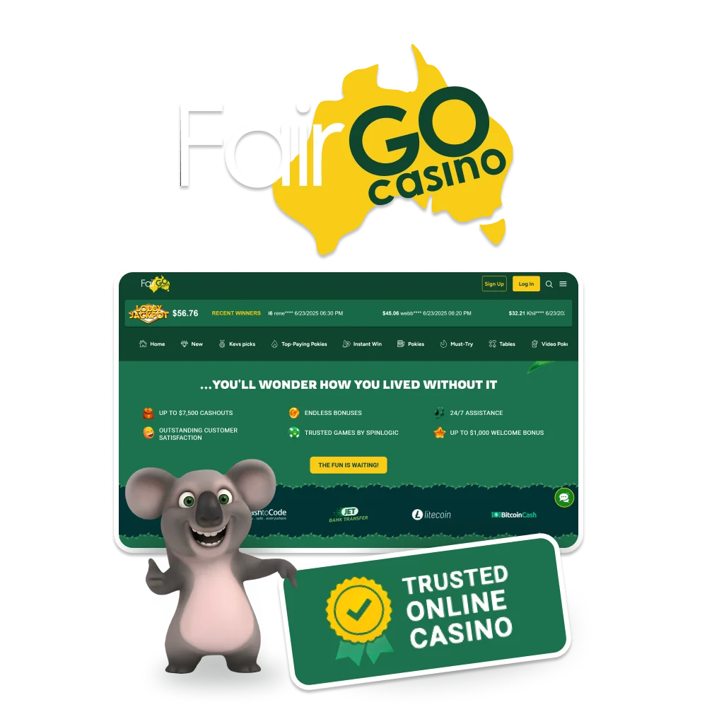 Fair Go is a licensed and reputable online casino in Australia.