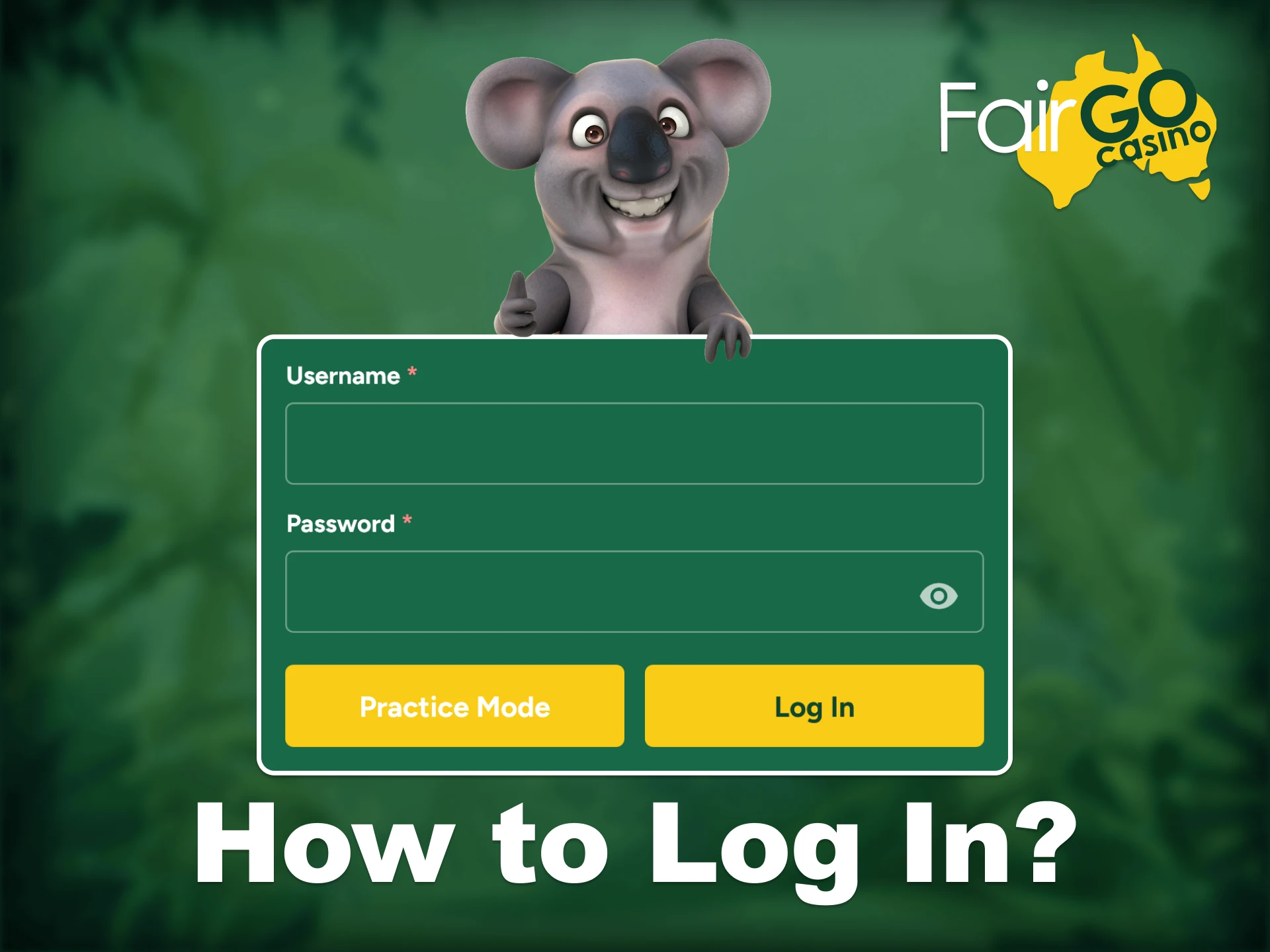 Easily sign in to your Fair Go account.