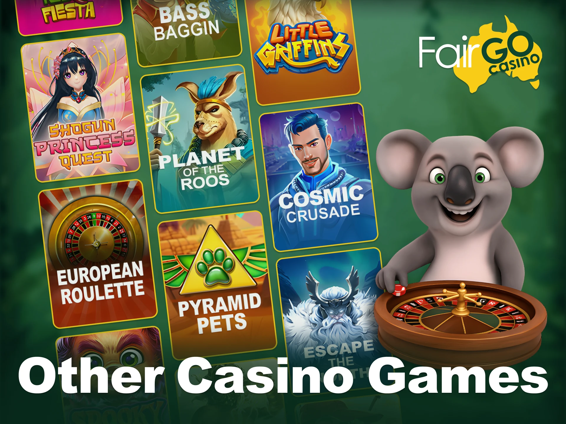 Discover an extensive range of casino games at Fair Go.