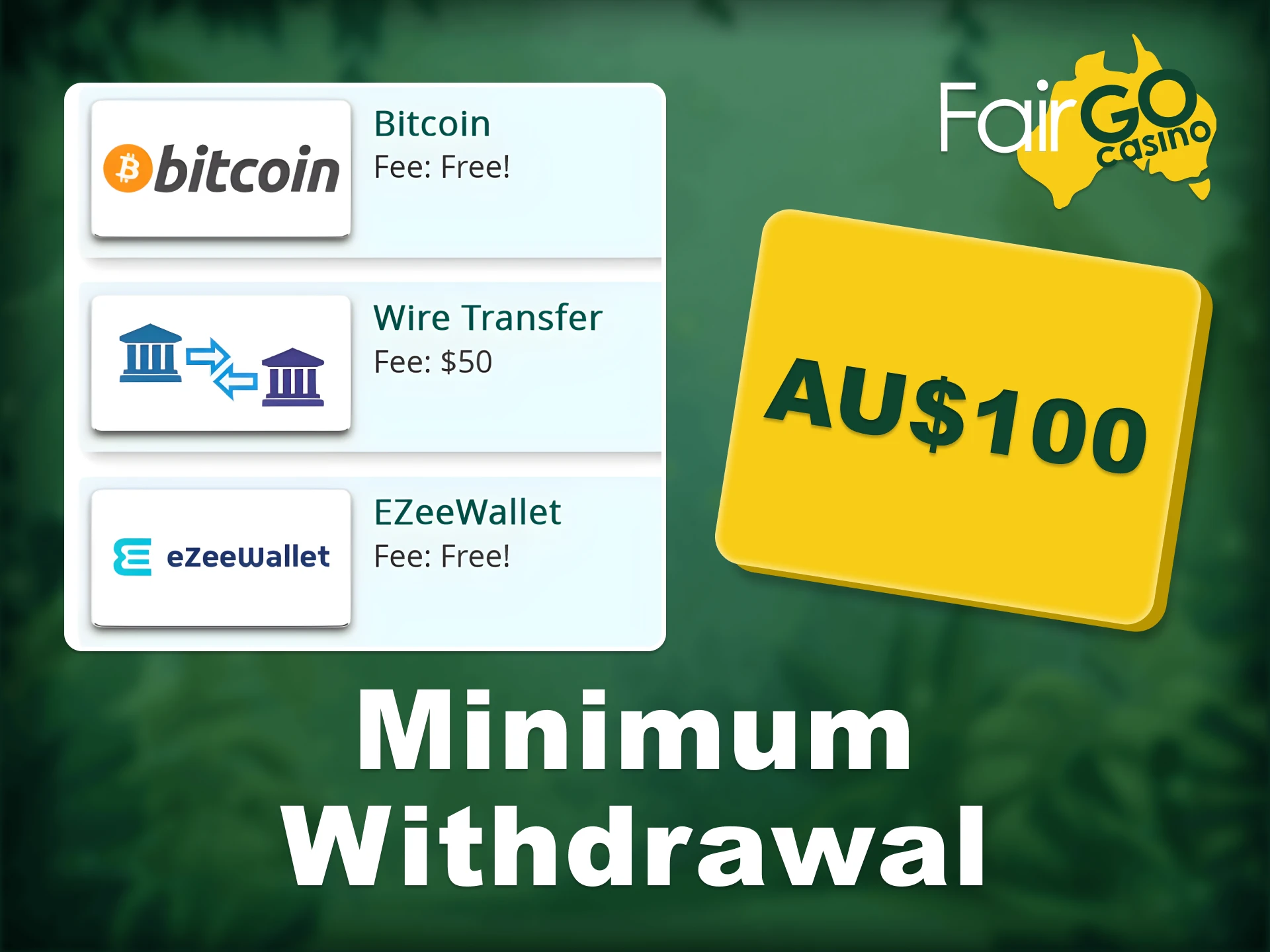 Discover the minimum withdrawal requirements at Fair Go.