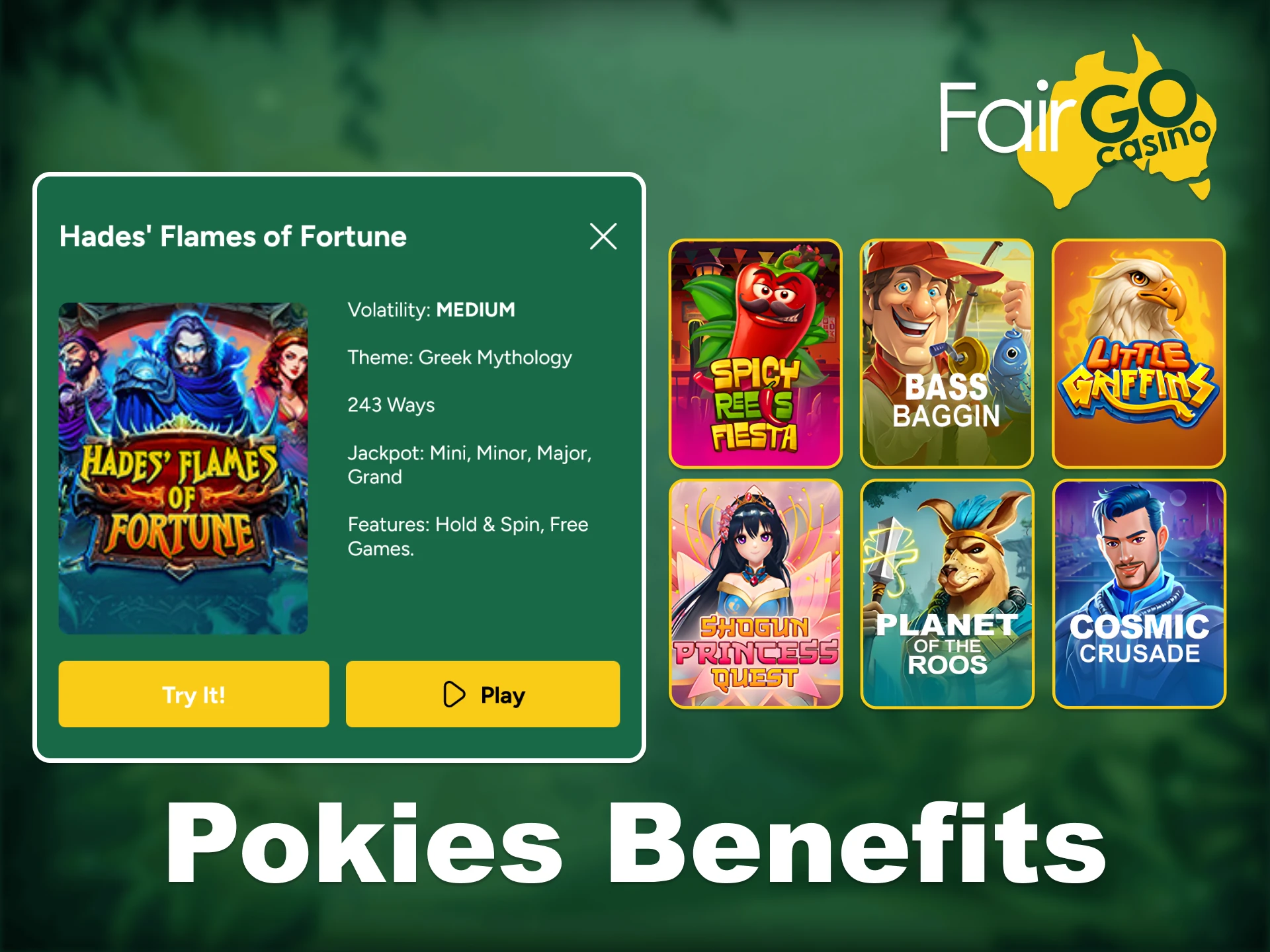 Get the most out of your pokies gameplay with Fair Go.