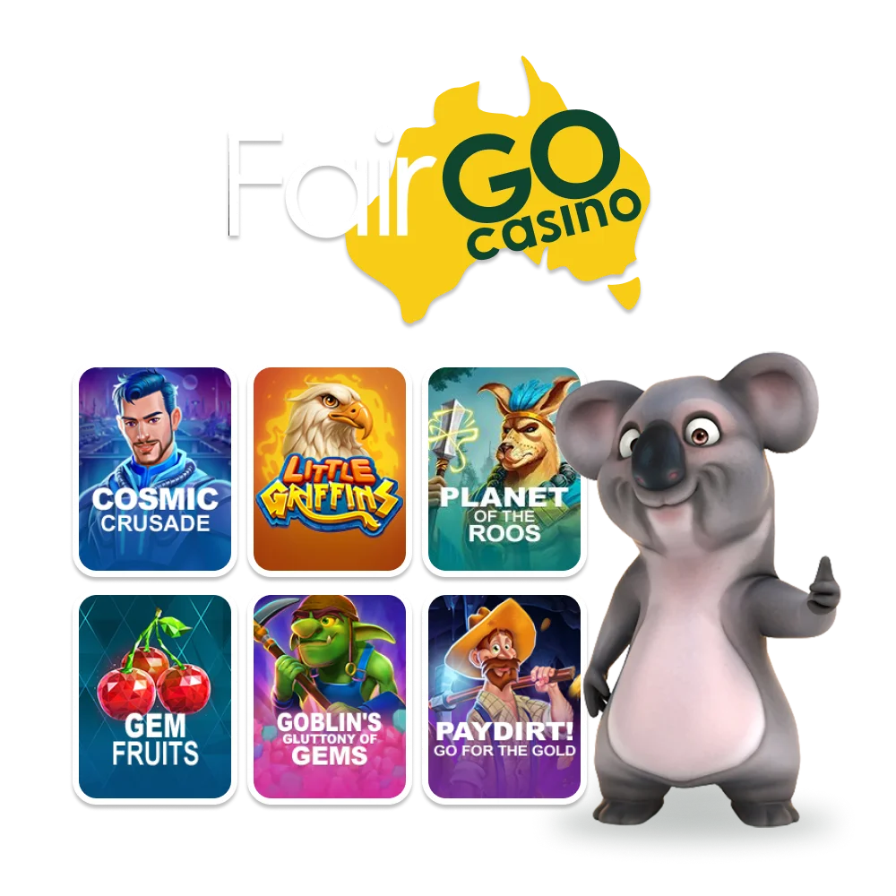 Find your favorite casino slots games at Fair Go.