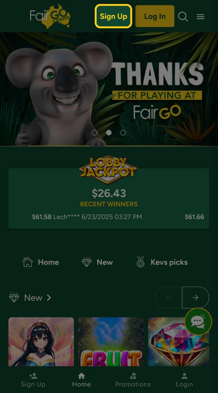 Join Fair Go to start playing your favorite table games.