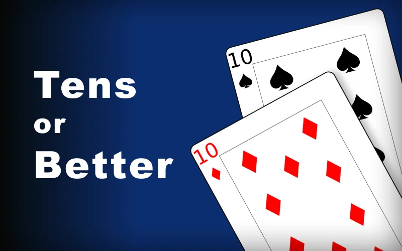 Enjoy the simplicity of the Tens or Better poker game at Fair Go.