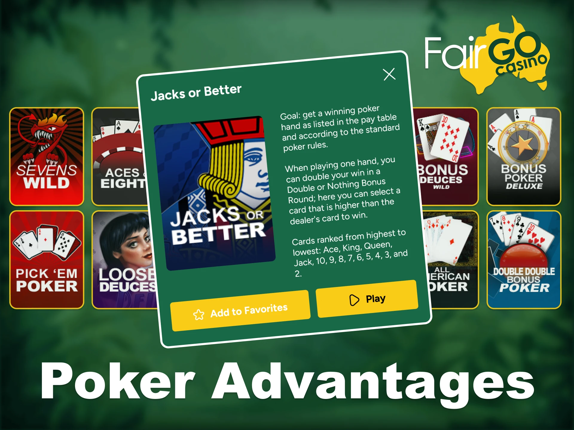 Take full advantage of Fair Go's special tools for poker success.