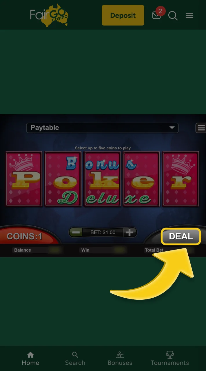 Play poker at Fair Go and win big.