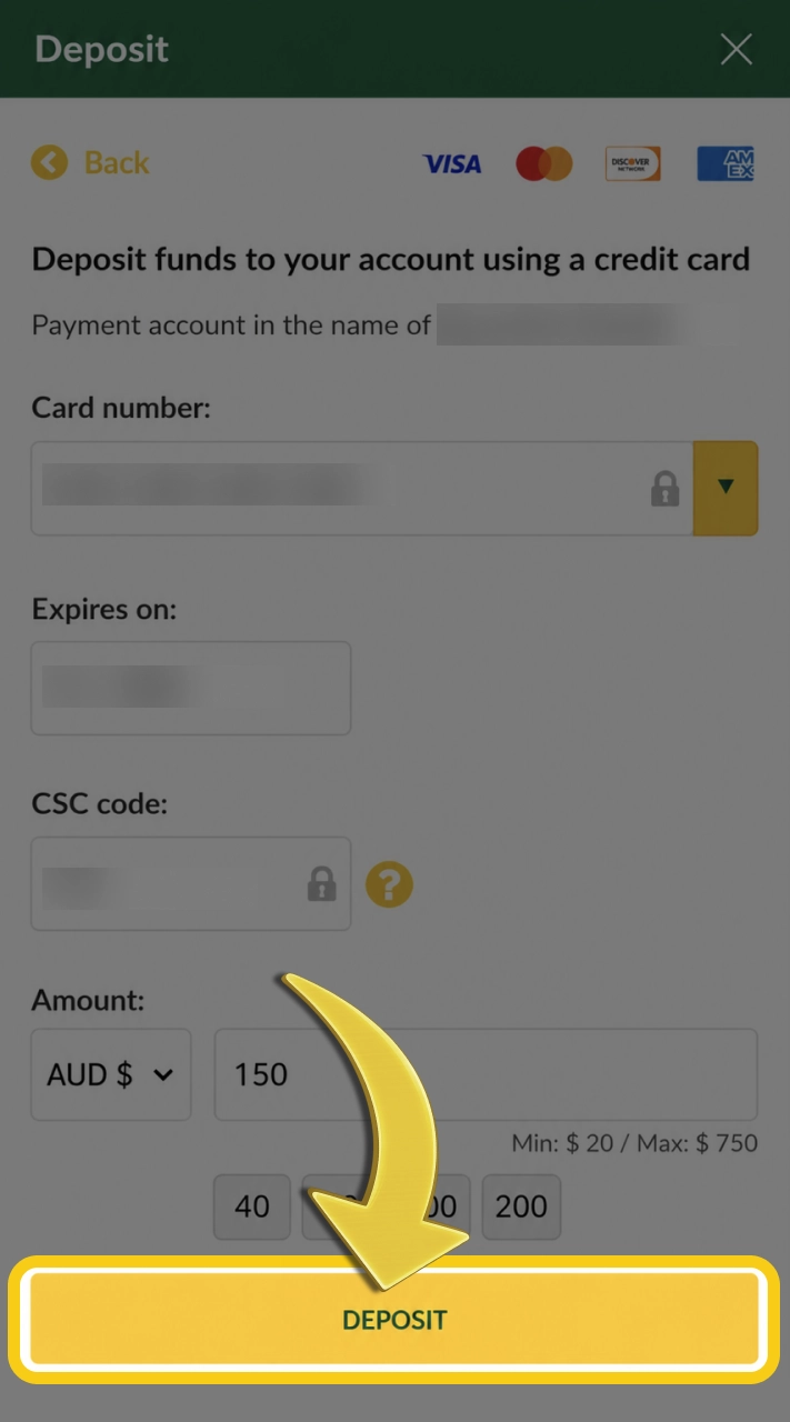 Fund your Fair Go account and prepare for exciting casino action.